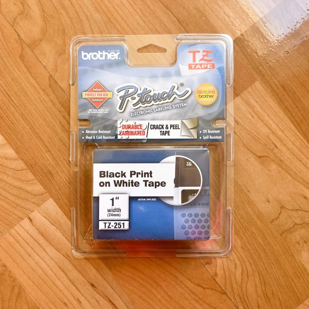 🆕 Genuine Brother P-Touch TZ-251 1